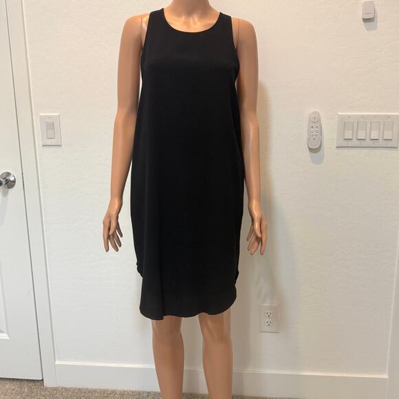 Aritzia Wilfred Sebatier small silk exposed zipper shift dress D4 2933 - Picture 13 of 14